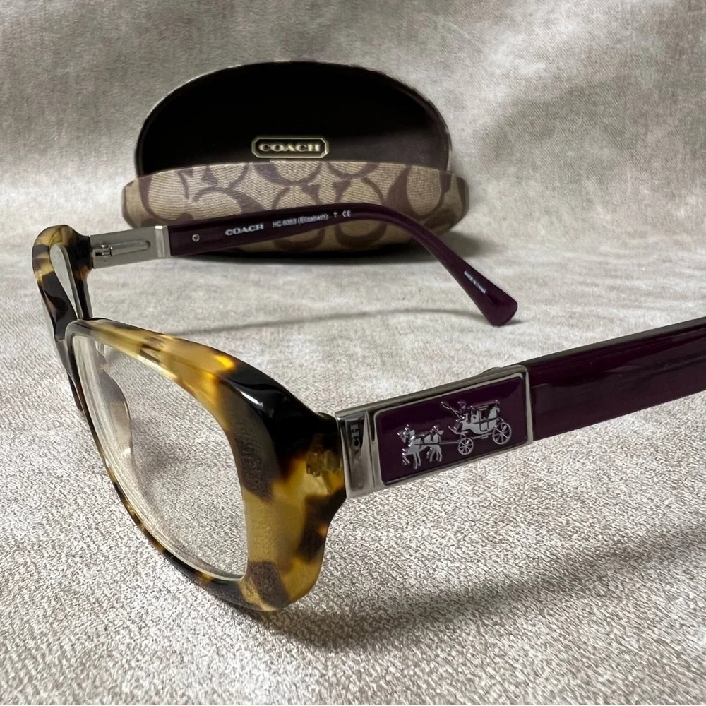 Coach 5273 (Spotty Tort/Purple) Eyeglasses